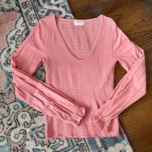Nation LTD Pink Long Sleeve Top